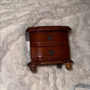 Wooden Jewelry Box with Drawers